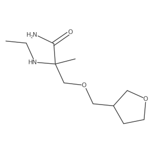 Propanamide, 2-(ethylamino)-2-methyl-3-[(tetrahydro-3-furanyl)methoxy]-结构式