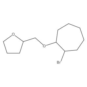 2-([(2-Bromocycloheptyl)oxy]methyl)oxolane Structure
