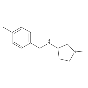 1-methyl-N-[(4-methylphenyl)methyl]pyrrolidin-3-amine结构式