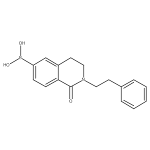 [1-Oxo-2-(2-phenylethyl)-3,4-dihydroisoquinolin-6-yl]boronic acid Structure