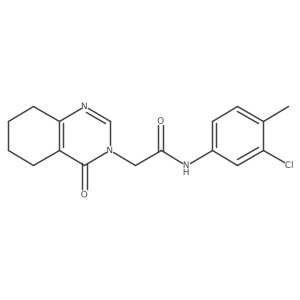 N-(3-chloro-4-methylphenyl)-2-(4-oxo-5,6,7,8-tetrahydroquinazolin-3(4H)-yl)acetamide Structure