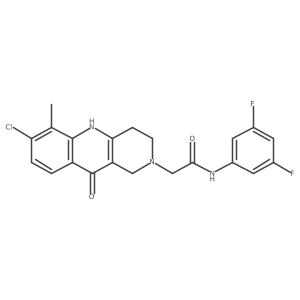 2-{7-chloro-6-methyl-10-oxo-1H,2H,3H,4H,5H,10H-benzo[b]1,6-naphthyridin-2-yl}-N-(3,5-difluorophenyl)acetamide结构式