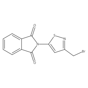 2-(3-Bromomethyl-isothiazol-5-yl)-isoindole-1,3-dione结构式