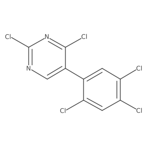 2,4-Dichloro-5-(2,4,5-trichlorophenyl)pyrimidine结构式