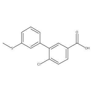 4-Chloro-3-(3-methylthiophenyl)benzoic acid Structure