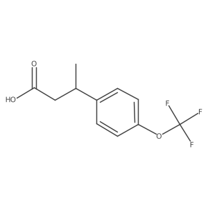 (3R)-3-[4-(trifluoromethoxy)phenyl]butanoic acid Structure
