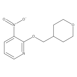 3-Nitro-2-(tetrahydro-2H-pyran-4-ylmethoxy)pyridine Structure