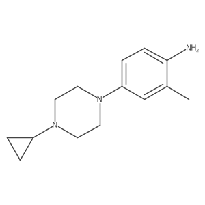 4-(4-Cyclopropyl-1-piperazinyl)-2-methylbenzenamine结构式