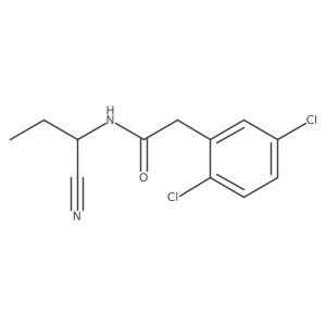 N-(1-cyanopropyl)-2-(2,5-dichlorophenyl)acetamide结构式