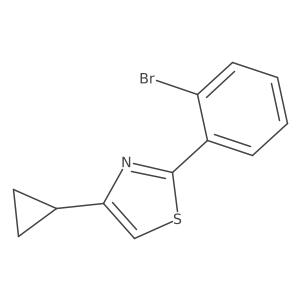 2-(2-Bromophenyl)-4-cyclopropyl-1,3-thiazole Structure