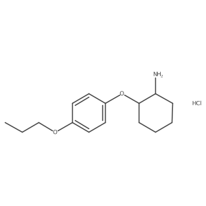 2-(4-Propoxyphenoxy)cyclohexan-1-amine hydrochloride结构式