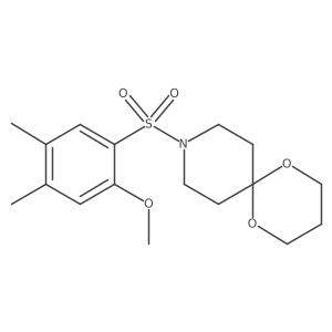 9-((2-Methoxy-4,5-dimethylphenyl)sulfonyl)-1,5-dioxa-9-azaspiro[5.5]undecane Structure