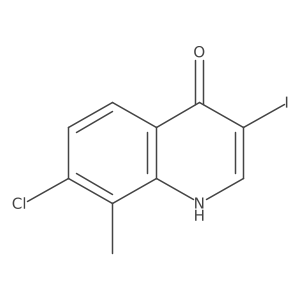 7-Chloro-3-iodo-8-methylquinolin-4(1H)-one Structure