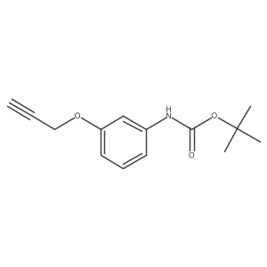 tert-butyl N-[3-(prop-2-yn-1-yloxy)phenyl]carbamate Structure