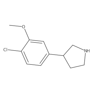 3-(4-Chloro-3-methoxyphenyl)pyrrolidine Structure