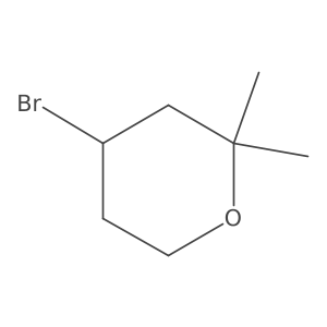 4-Bromo-2,2-dimethyloxane Structure