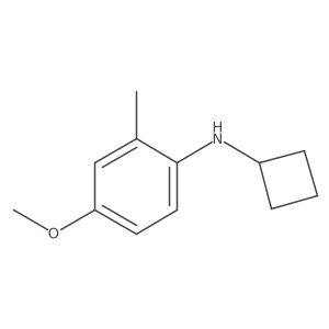 N-cyclobutyl-4-methoxy-2-methylaniline结构式