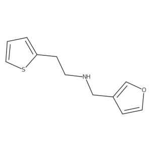 N-(furan-3-ylmethyl)-2-(thiophen-2-yl)ethanamine结构式