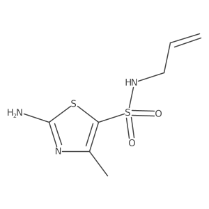 N-Allyl-2-amino-4-methylthiazole-5-sulfonamide Structure