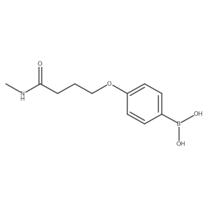 [4-[4-(Methylamino)-4-oxobutoxy]phenyl]boronic acid Structure
