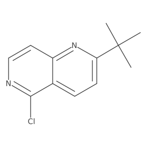 2-Tert-butyl-5-chloro-1,6-naphthyridine结构式