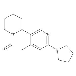 2-(4-methyl-6-pyrrolidin-1-yl-3-pyridyl)piperidine-1-carbaldehyde Structure