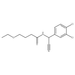 N-[cyano(3,4-dichlorophenyl)methyl]-4-ethoxybutanamide结构式