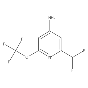 2-(Difluoromethyl)-6-(trifluoromethoxy)pyridin-4-amine Structure