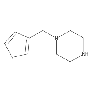 1-[(1H-pyrrol-3-yl)methyl]piperazine Structure