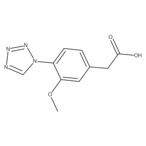 [3-methoxy-4-(1H-tetrazol-1-yl)phenyl]acetic acid结构式