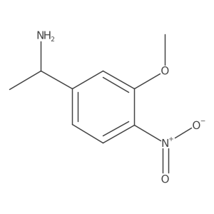 (1r)-1-(3-Methoxy-4-nitrophenyl)ethan-1-amine Structure