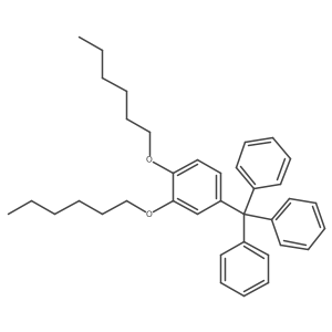 1,2-Bis(hexyloxy)-4-(triphenylmethyl)benzene结构式
