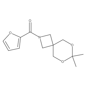 (7,7-Dimethyl-6,8-dioxa-2-azaspiro[3.5]nonan-2-yl)(furan-2-yl)methanone结构式