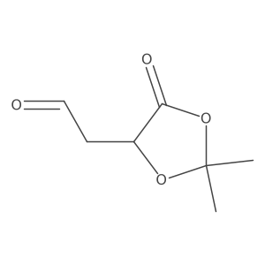2-(2,2-Dimethyl-5-oxo-1,3-dioxolan-4-yl)acetaldehyde Structure