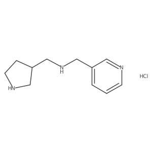 1-(pyridin-3-yl)-N-(pyrrolidin-3-ylmethyl)methanamine hydrochloride Structure