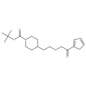tert-Butyl 4-(2-(2-(furan-2-yl)-2-oxoethoxy)ethyl)piperidine-1-carboxylate结构式
