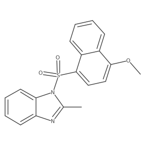 1-[(4-methoxy-1-naphthyl)sulfonyl]-2-methyl-1H-benzimidazole结构式