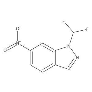 1H-Indazole, 1-(difluoromethyl)-6-nitro-结构式