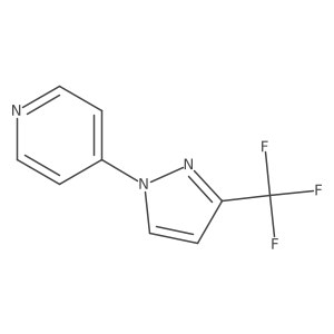 4-[3-(trifluoromethyl)-1H-pyrazol-1-yl]pyridine结构式
