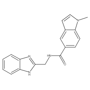 N-(1H-benzimidazol-2-ylmethyl)-1-methyl-1H-indole-5-carboxamide Structure