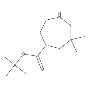 tert-Butyl 6,6-dimethyl-1,4-diazepane-1-carboxylate Structure