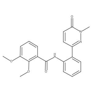 2,3-dimethoxy-N-[2-(1-methyl-6-oxo-1,6-dihydropyridazin-3-yl)phenyl]benzamide Structure