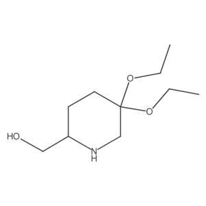 5,5-Diethoxy-2-piperidinemethanol Structure
