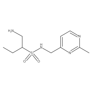 2-Butanesulfonamide, 1-amino-N-[(2-methyl-4-pyrimidinyl)methyl]- Structure