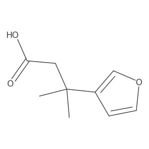 3-(Furan-3-yl)-3-methylbutanoic acid结构式