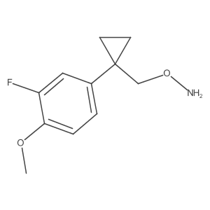 O-{[1-(3-fluoro-4-methoxyphenyl)cyclopropyl]methyl}hydroxylamine Structure