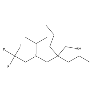 1-Pentanethiol, 2-[[(1-methylethyl)(2,2,2-trifluoroethyl)amino]methyl]-2-propyl-结构式