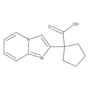 1-{Imidazo[1,2-a]pyridin-2-yl}cyclopentane-1-carboxylic acid Structure