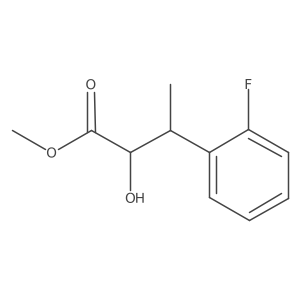Methyl 3-(2-fluorophenyl)-2-hydroxybutanoate结构式