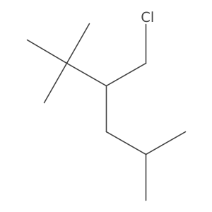3-(Chloromethyl)-2,2,5-trimethylhexane结构式